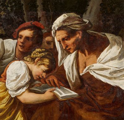 Pietro della Vecchia: Teacher with Pupils. DELLA VECCHIA, PIETRO 1602/03 Vicenza - 1678 Venice 