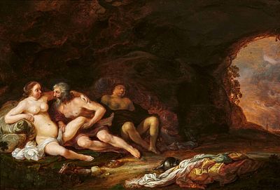 Hendrik Gerritsz Pot: Lot and his Daughters. POT, HENDRIK GERRITSZ ca. 1585 Haarlem - 1657 