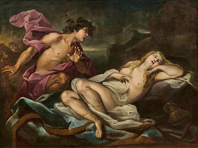 Giacomo Farelli: Ariadne and Bacchus. FARELLI, GIACOMO 1624 Rom - 1701 Napels Title: Ariadne 