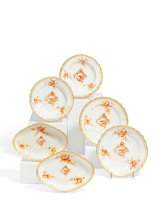 Sechs Teile aus dem großen Preußenservice für Kaiser Wilhelm II. SECHS TEILE AUS DEM GROßEN 