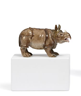 Nashorn. NASHORN. Meissen. Datierung: Vor 1924. Meister/Entwerfer: Entwurf Johann Joachim 