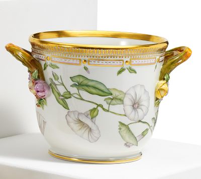 Runder Weinkühler 'Flora Danica'. RUNDER WEINKÜHLER 'FLORA DANICA'. Royal Copenhagen. 