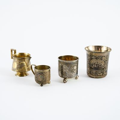 Becher, Kugelfußbecher, Tasse und Kännchen. BECHER, KUGELFUßBECHER, TASSE UND KÄNNCHEN. 