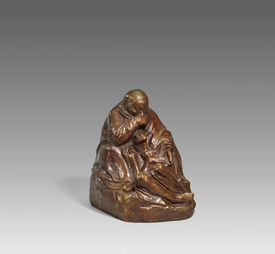 K&auml;the Kollwitz: Piet&agrave; (Mutter mit totem Sohn). KOLLWITZ, K&Auml;THE 1867 K&ouml;nigsberg - 1945 
