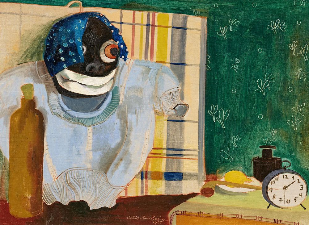 Felix Nussbaum: Stillleben mit Maske und Pullover. NUSSBAUM, FELIX 1904 Osnabr&uuml;ck - 1944 