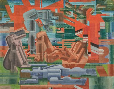 Johannes Molzahn: "Konstellation um Vier". MOLZAHN, JOHANNES
1892 Duisburg - 1965 Munich 