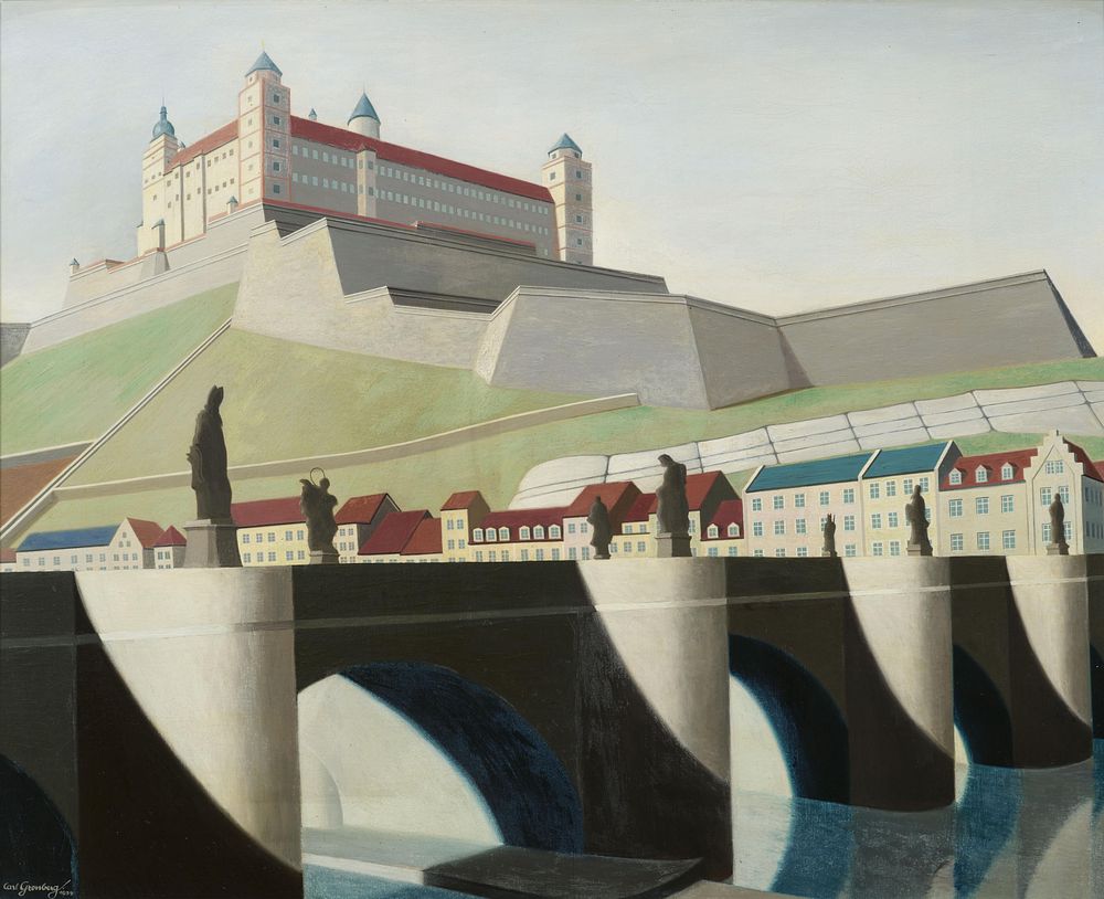 Carl Grossberg: Festung Marienberg bei W&uuml;rzburg. GROSSBERG, CARL 1894 Elberfeld/Wuppertal - 