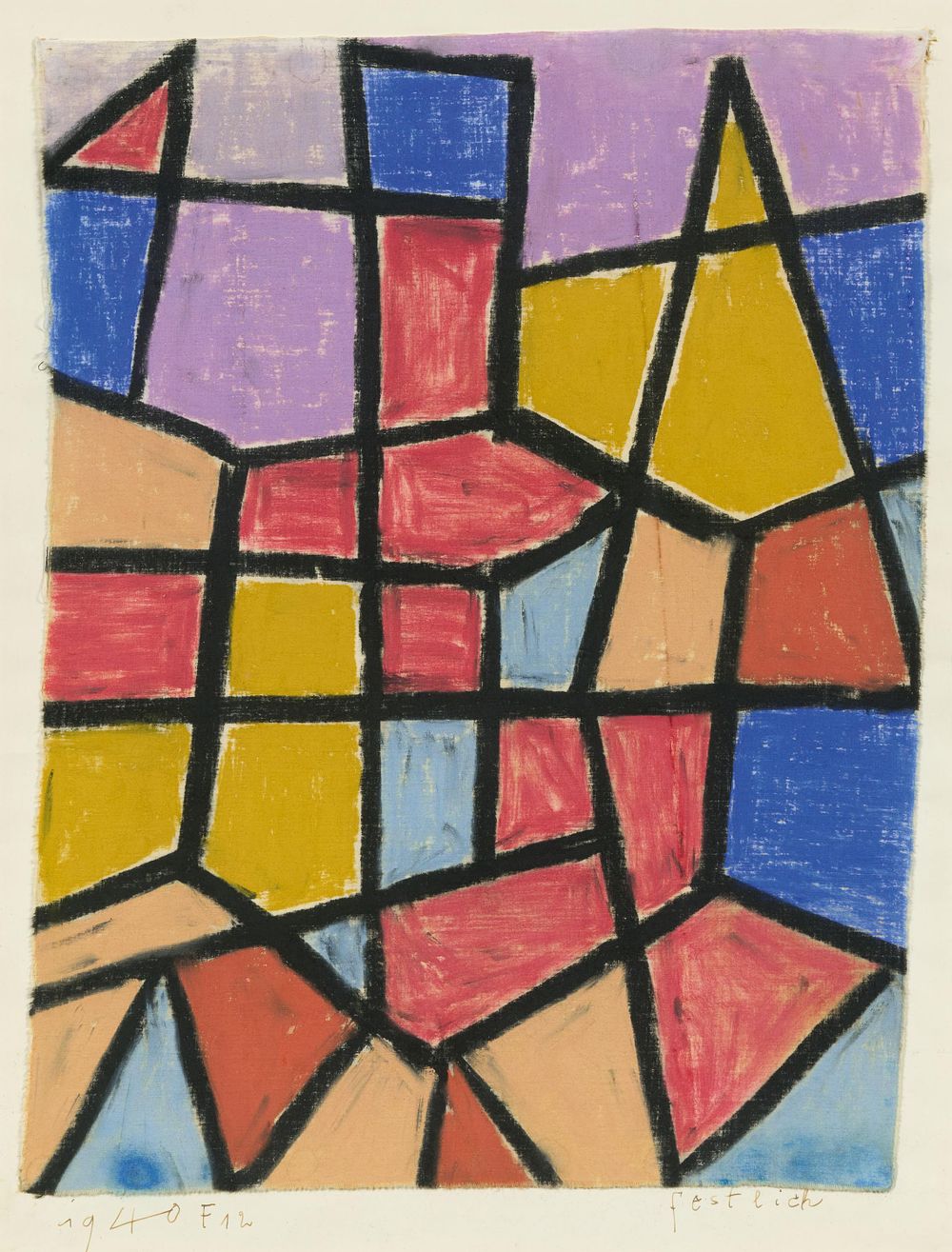 Paul Klee: "Festlich". KLEE, PAUL 1879 M&uuml;nchenbuchsee - 1940 Muralto/ Ticino 
Title: 