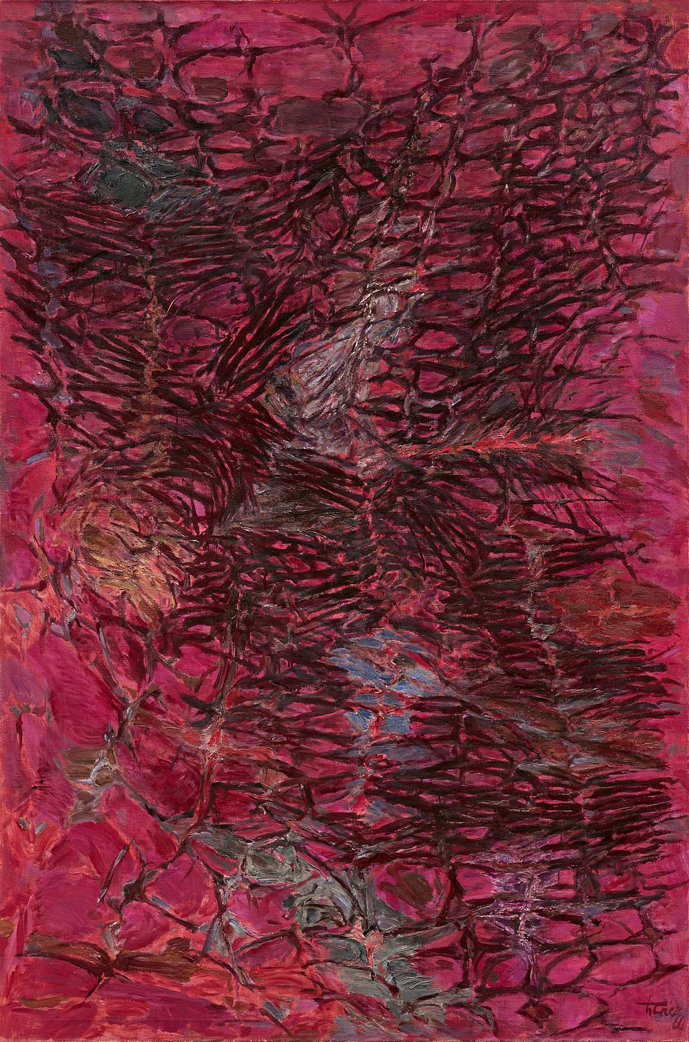 Hann Trier: "Keltern". TRIER, HANN 1915 Kaiserswerth - 1999 Castiglione della Pescaia 
Title: 