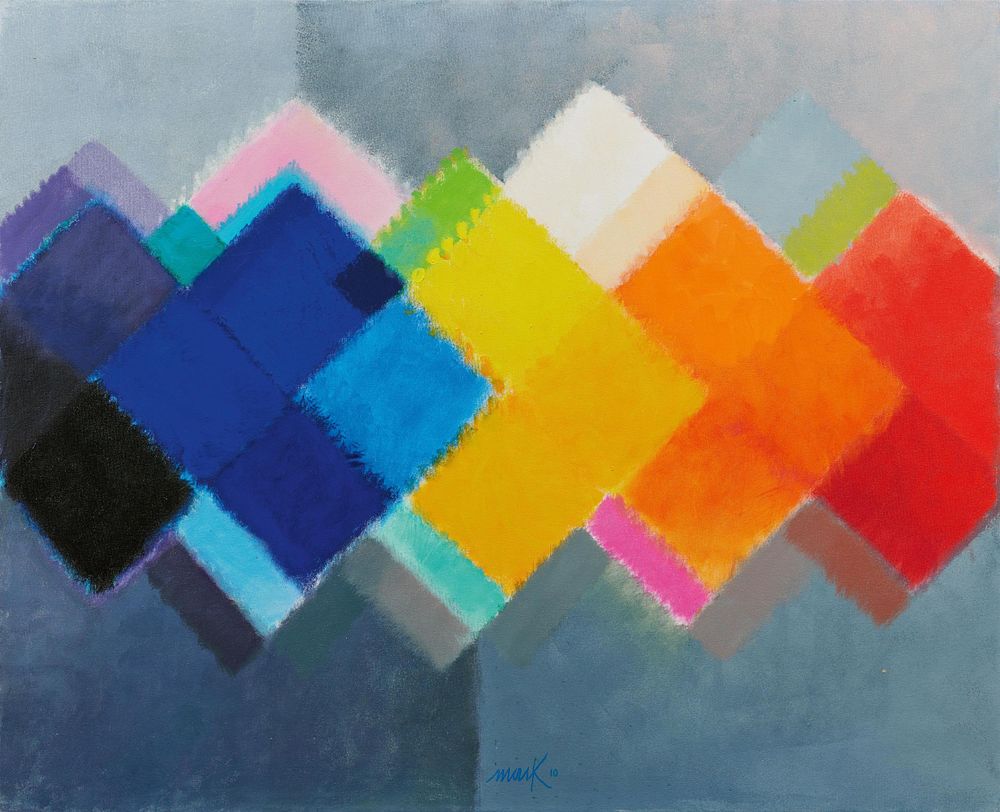 Heinz Mack: Chromatische Konstellation. MACK, HEINZ 1931 Lollar 
Title: Chromatische 