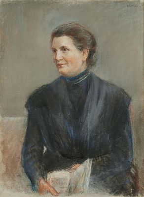 Max Liebermann: Lesepause (Bildnis Margarete Ladenburg). LIEBERMANN, MAX
Berlin 1847 - 1935 