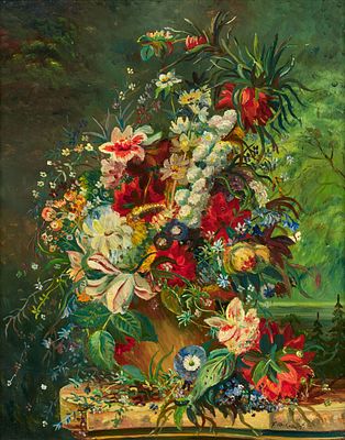 Franz Heckendorf: "Blumen". HECKENDORF, FRANZ
1888 Berlin - 1962 Munich Title: "Blumen". 