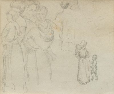 August Macke: Mutter mit Kind auf dem Arm. MACKE, AUGUST
1887 Meschede - 1914 