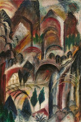 Albert Bloch: Gebirgstunnel. BLOCH, ALBERT
1882 St. Louis/Missouri - 1961 Lawrence/Kansas 