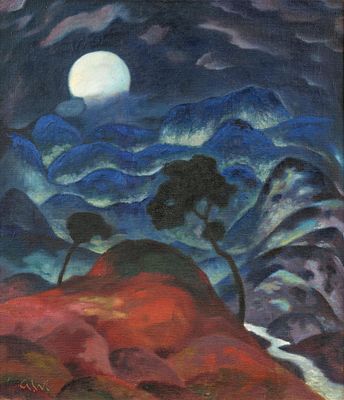 Gustav Wunderwald: Der Mond. WUNDERWALD, GUSTAV
1882 Cologne - 1945 Berlin Title: Der Mond. 