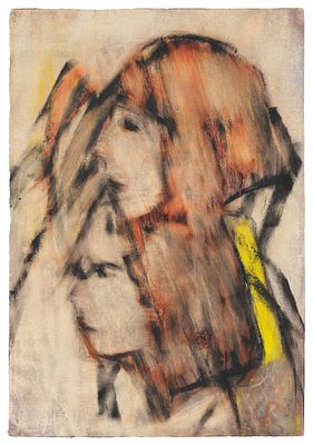 Christian Rohlfs: Zwei Kinder im Profil (Kinderk&ouml;pfe). ROHLFS, CHRISTIAN
1849 Niendorf - 1938 