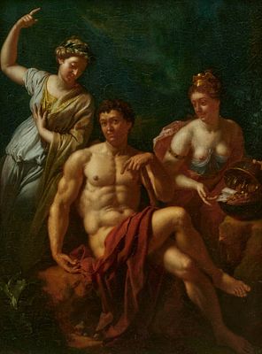 Adriaen van der Werff: Hercules between Vice and Virtue. WERFF , ADRIAEN VAN DER 1659 