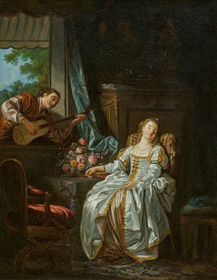 Jean-Baptiste Le Prince: "L'amour &agrave; l'espagnole". LE PRINCE , JEAN-BAPTISTE 1734 Metz–1781 