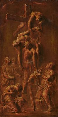 Caspar Franz Sambach: Descent from the Cross. SAMBACH , CASPAR FRANZ 1715 Breslau–1795 Vienna 