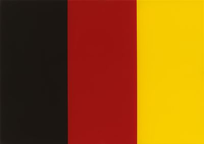 Gerhard Richter: Schwarz - Rot - Gold II. RICHTER , GERHARD 1932 Dresden Title: Schwarz - Rot - 