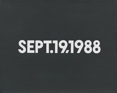 On Kawara: "SEPT.19,1988". KAWARA , ON 1932 Kariya/Japan–2014 New York Title: "SEPT.19,1988". 