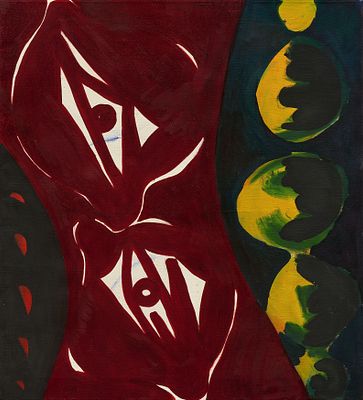 Ernst Wilhelm Nay: "Dunkelrote Nacht". NAY , ERNST WILHELM 1902 Berlin–1968 Cologne Title: 