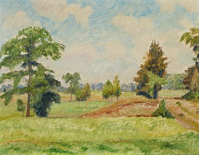 Otto Modersohn: Sommer in den Feldern. MODERSOHN , OTTO 1865 Soest–1943 Rotenburg Title: Sommer 