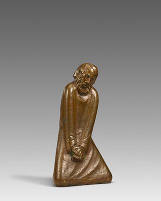 Ernst Barlach: Der Zweifler. BARLACH , ERNST 1870 Wedel–1938 Rostock Title: Der Zweifler. Date: 