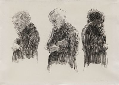 K&auml;the Kollwitz: Drei Studien einer Arbeiterfrau. KOLLWITZ , K&Auml;THE 1867 K&ouml;nigsberg–1945 