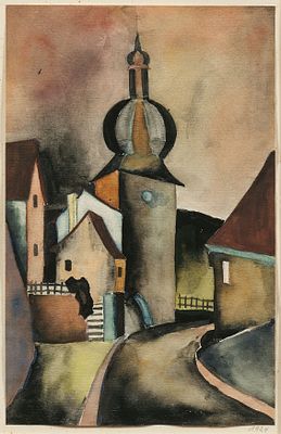 Heinz Loew: Kirche. LOEW , HEINZ 1903 Leipzig–1981 London Title: Kirche. Date: 1924. Technique: 