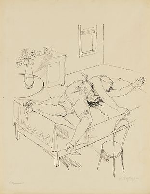 Rudolf Schlichter: "Lustmord". SCHLICHTER , RUDOLF 1890 Calw–1955 Munich Title: "Lustmord". 