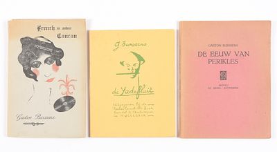 BURSSENS, Gaston (1896-1965). French en andere Cancan Antwerpen Avontuur 1935 In-8&deg;, 103 pp met 