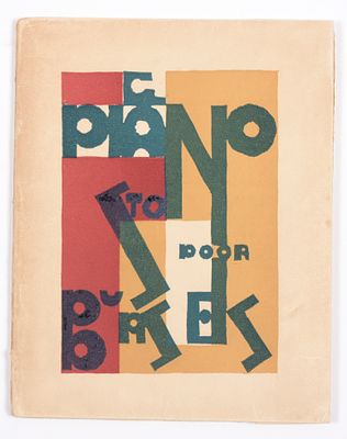 BURSSENS, Gaston. Piano Mechelen Holemans 1924 In-4&deg;, 32 pp in verschillende kleuren gedrukt 