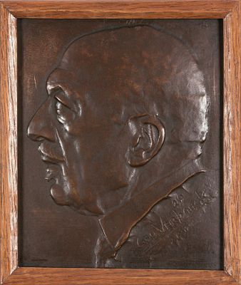 [BUYSSE, Cyriel] - VERBANCK, Geo. Bronzen plaquette met portret van Cyriel Buysse (1929) 