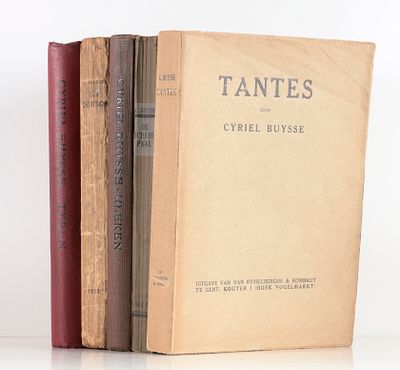 BUYSSE, Cyriel. Tantes Gent Van Rysselberghe &amp; Rombaut [1926] In-8&deg;, 170 blz, orig. uitg. 