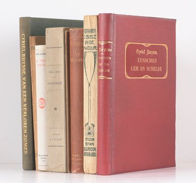 BUYSSE, Cyriel. Tusschen Leie en Schelde Amsterdam Letteren en kunst [1904] 4&deg;, 185, [1] blz 