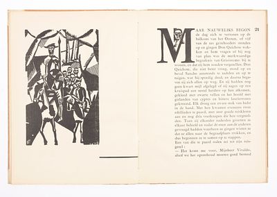 [CANTR&Eacute;, Jozef] - CERVANTES. De historie van Gris&oacute;stomo en Marcela Antwerpen De Sikkel [1921] 