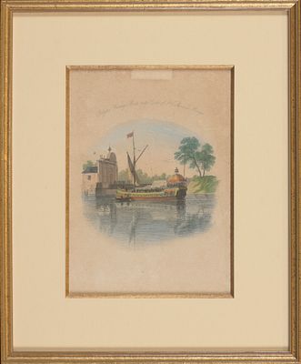 [BRUGGE]. Verzameling van 7 ingelijste gravures en litho's van Brugge Verschillende formaten 