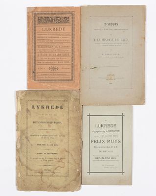 [BRUGSE]. Verzameling van 45 In Memoriam Vooral bisschoppen en gekende geestelijken uit 18/20ste 