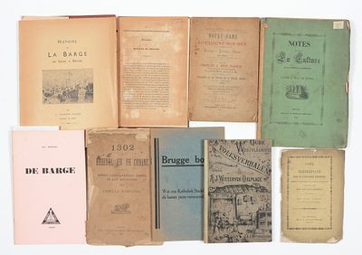 D'UDEKEM D'ACOZ. Histoire de la barge de Gand &agrave; Bruges Gand z.d 4&deg;, 102 blz, ill., uitg. kaftje. 