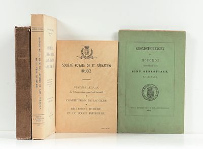 [DE MEYER, dr.]. [Jaerboek der Koninklyke gilde van Sint Sebastiaen te Brugge] Brugge Wed. De 