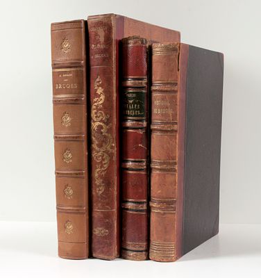 DUCLOS, Ad. Bruges, histoire et souvenirs Bruges 1913 In-4&deg;, 592 blz, ill. it en 8 b.t. Mooie 