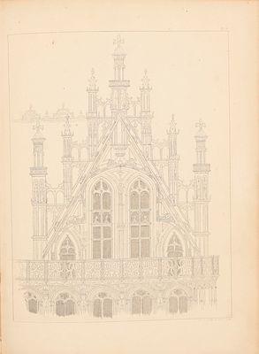 DE VIGNE, Felix. Geschiedenis der middeleeuwsche bouwkunde, hare oorsprong en ontwikkeling Gent 