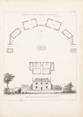 LASTEYRIE, Ch.-Ph. de (ed.). Trait&eacute; des constructions rurales, ouvrage publi&eacute; par le Bureau 