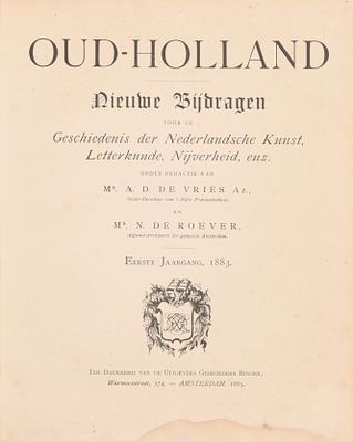 [OUD HOLLAND]. Oud Holland. Nieuwe Bijdragen voor de Geschiedenis der Nederlandsche Kunst 