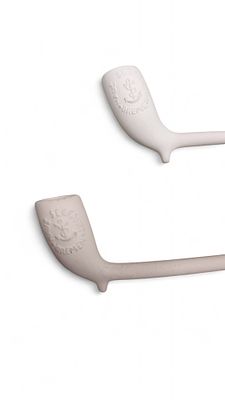 Paar Bremer Schaffermahl Tonpfeiffen. Orig. Paar Peter Spang Bremer Schaffermahl Tonpfeiffen 