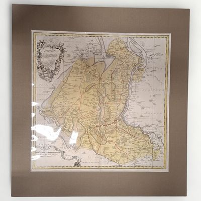 Antike Karte Oldenburg 1761. Historische Karte Oldenburg Johann Wilhelm Anton Hunrichs 