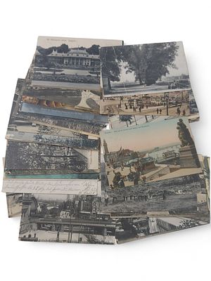 Lot antike Postkarten mind. 50 Stk. Lot Postkarten, teilw. antik, gelaufen, mind. 50 Stk., mit 
