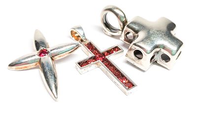 Lot 925 Silber Kreuze, 3 Stk., Gewicht zus. ca. 9g 
Interne Nummer A0295800243