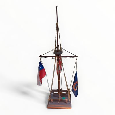 Flaggenmast Fahnenst&auml;nder aus Kapit&auml;nsnachlass 
Interne Nr. A0302291222